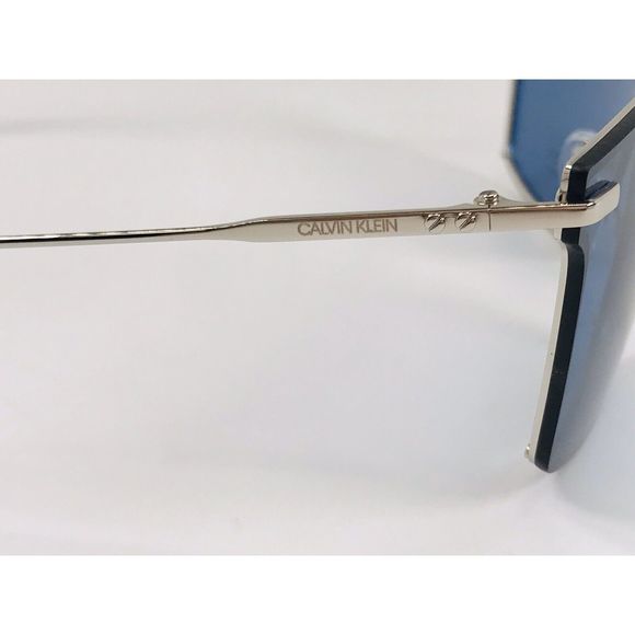 New Calvin Klein CK18114S 405 Blue Shield Sunglasses with Case